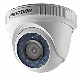 CÁMARA DOMO HD INTERIOR HIKVISION PLÁSTICA | ICR DÍA Y NOCHE |TECNOLOGÍA: HD-TVI/CVBS | HD720P | CMOS 1MP | IR 10 A 20M.